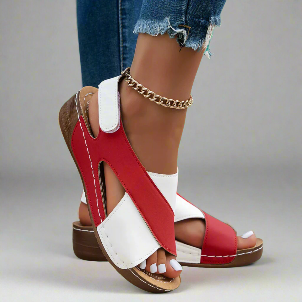 Gabriele | Sandale handmade cu toc din materiale premium