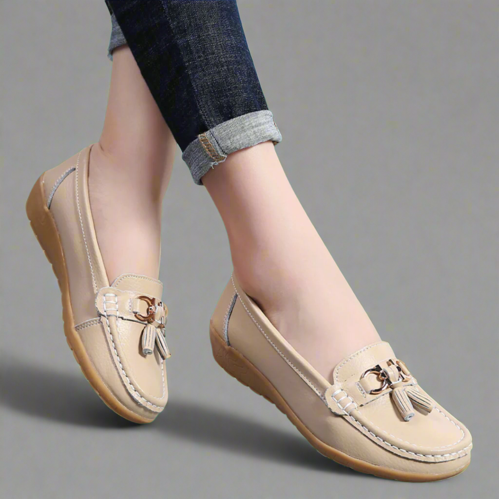 Adeltraut | Mocasi din piele confortabili, lucrati manual