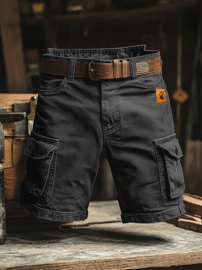 Pantaloni Cargo Multiuso Retro Outdoor din Ripstop pentru Bărbați