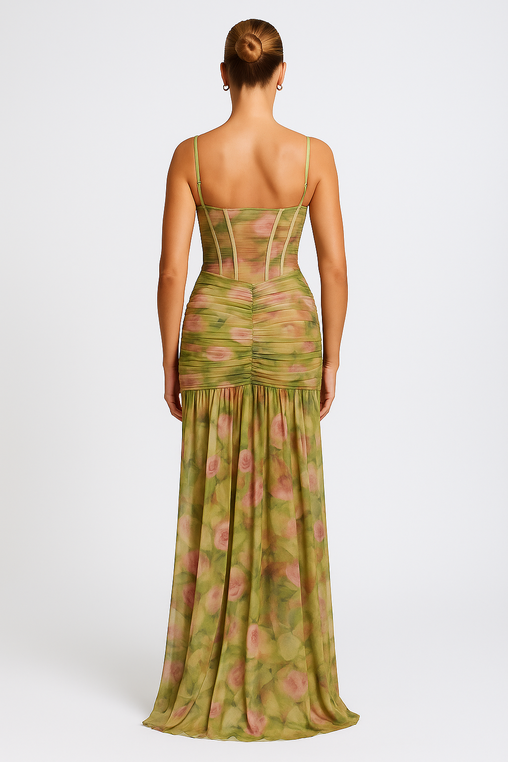 Cireya – Rochie Maxi de Damă cu Model Floral Elegant