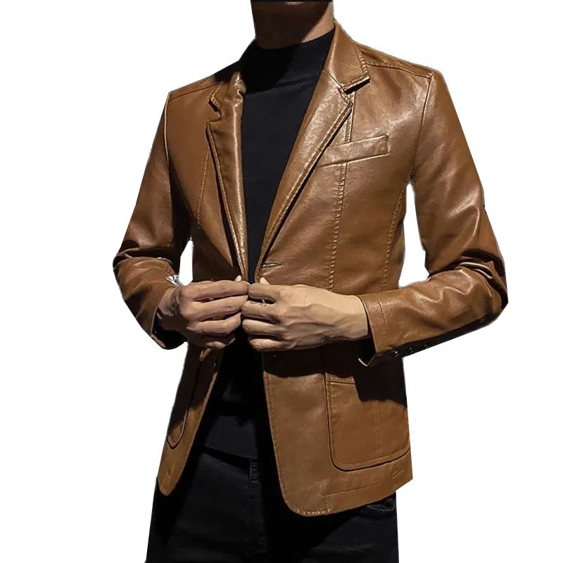 Rasmus™ Urban – Blazer Slim-Fit din Piele Ecologică (mai multe culori)