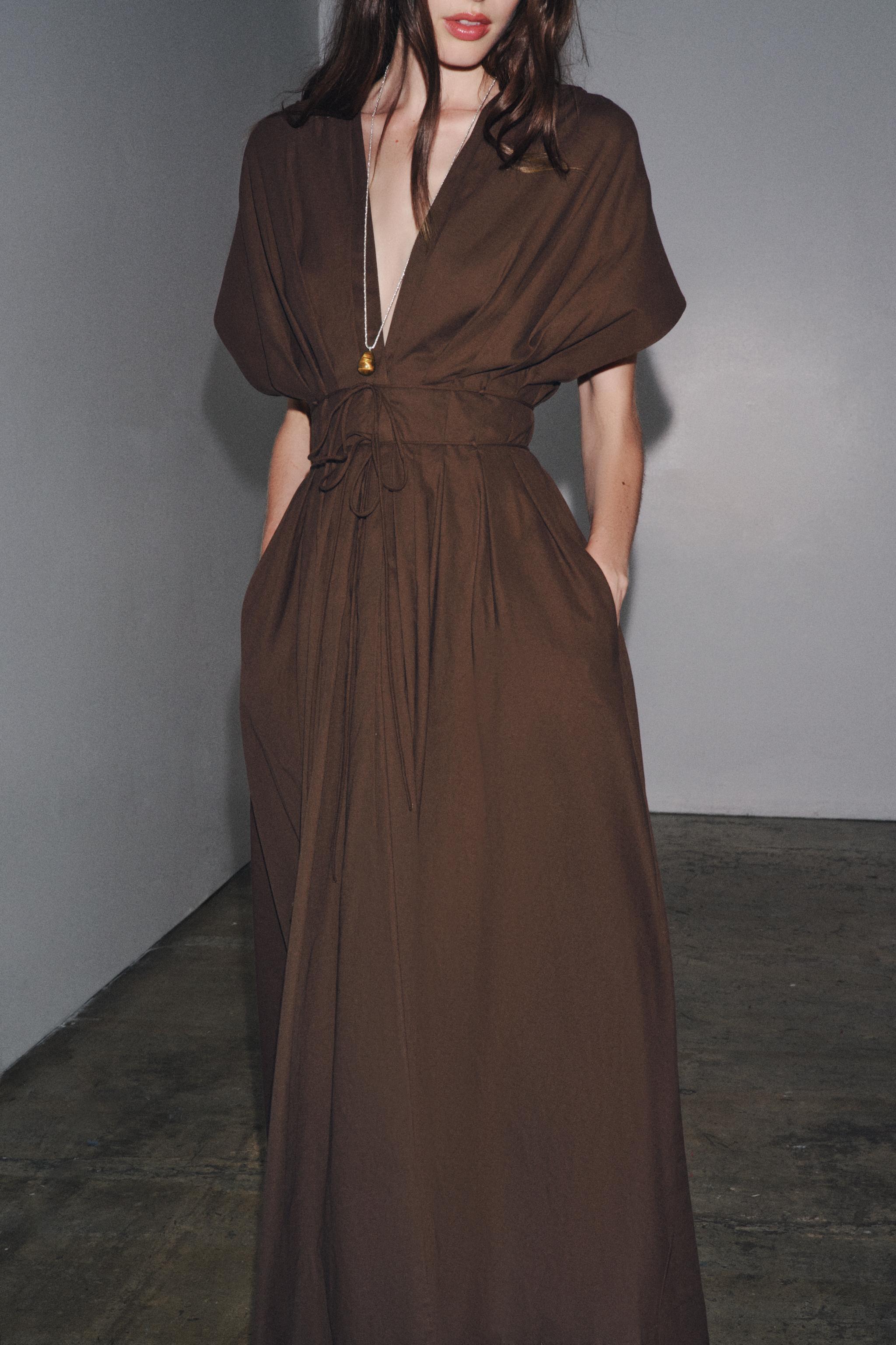 Freya – Rochie Midi de Damă Elegantă din Bumbac cu Croi Lejer