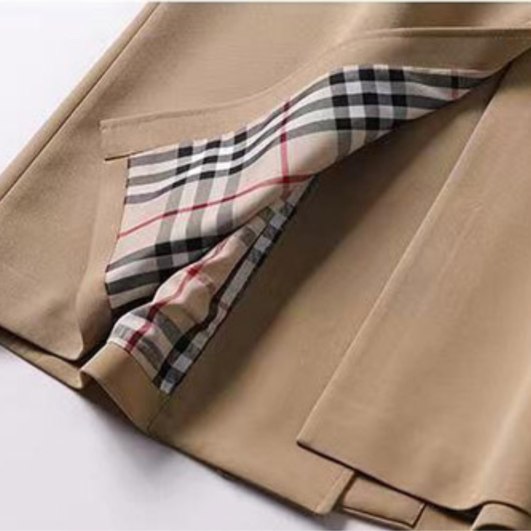 Jualita – Trench de Damă Clasic Elegant cu Curea în Talie