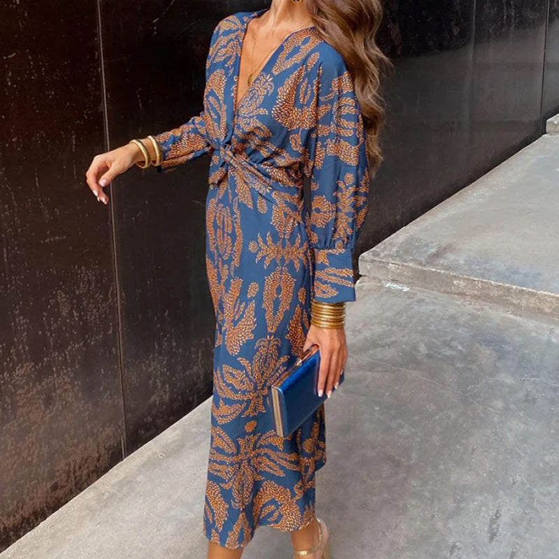 Frieda™ | Rochie midi cu model baroc