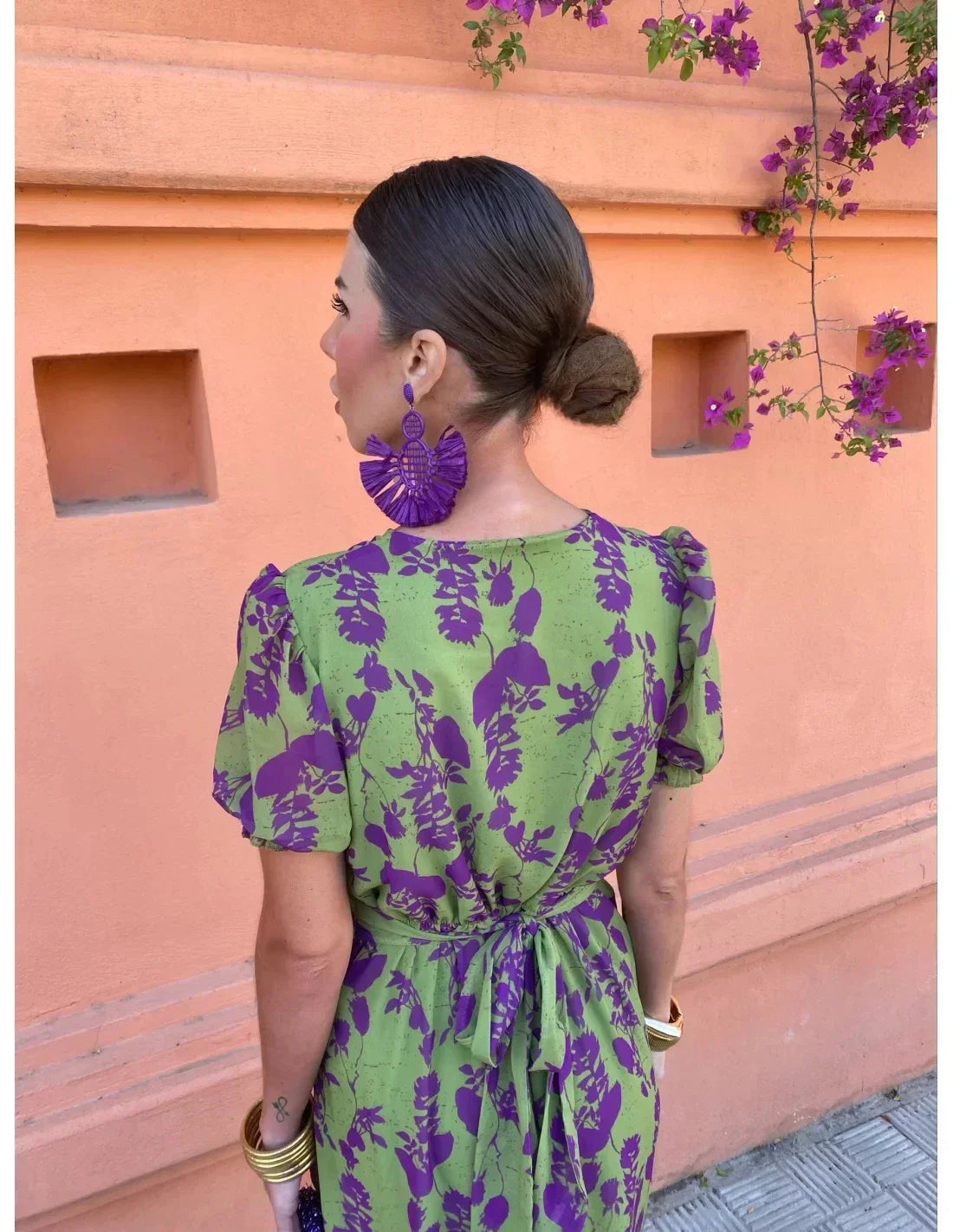 Antonia – Rochie Boho de Damă cu Mâneci Bufante și Croi Ajustat