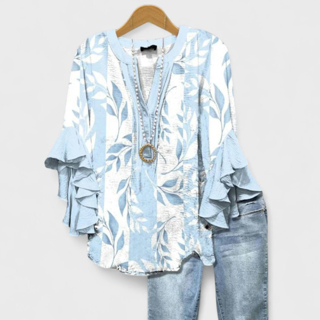 Rachida – Bluză de Damă Elegantă cu Imprimeu Floral