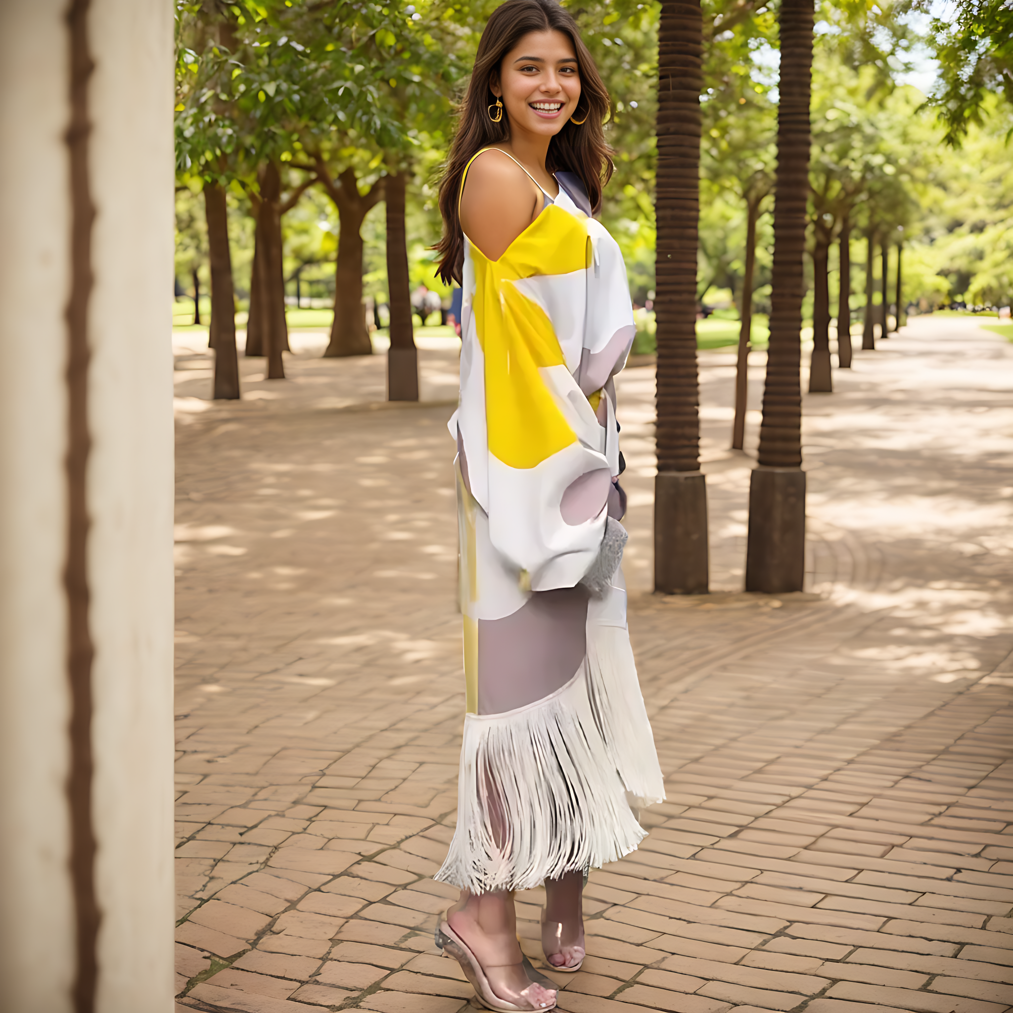 Talia – Rochie de Damă Satinată Elegantă cu Volane Asimetrice