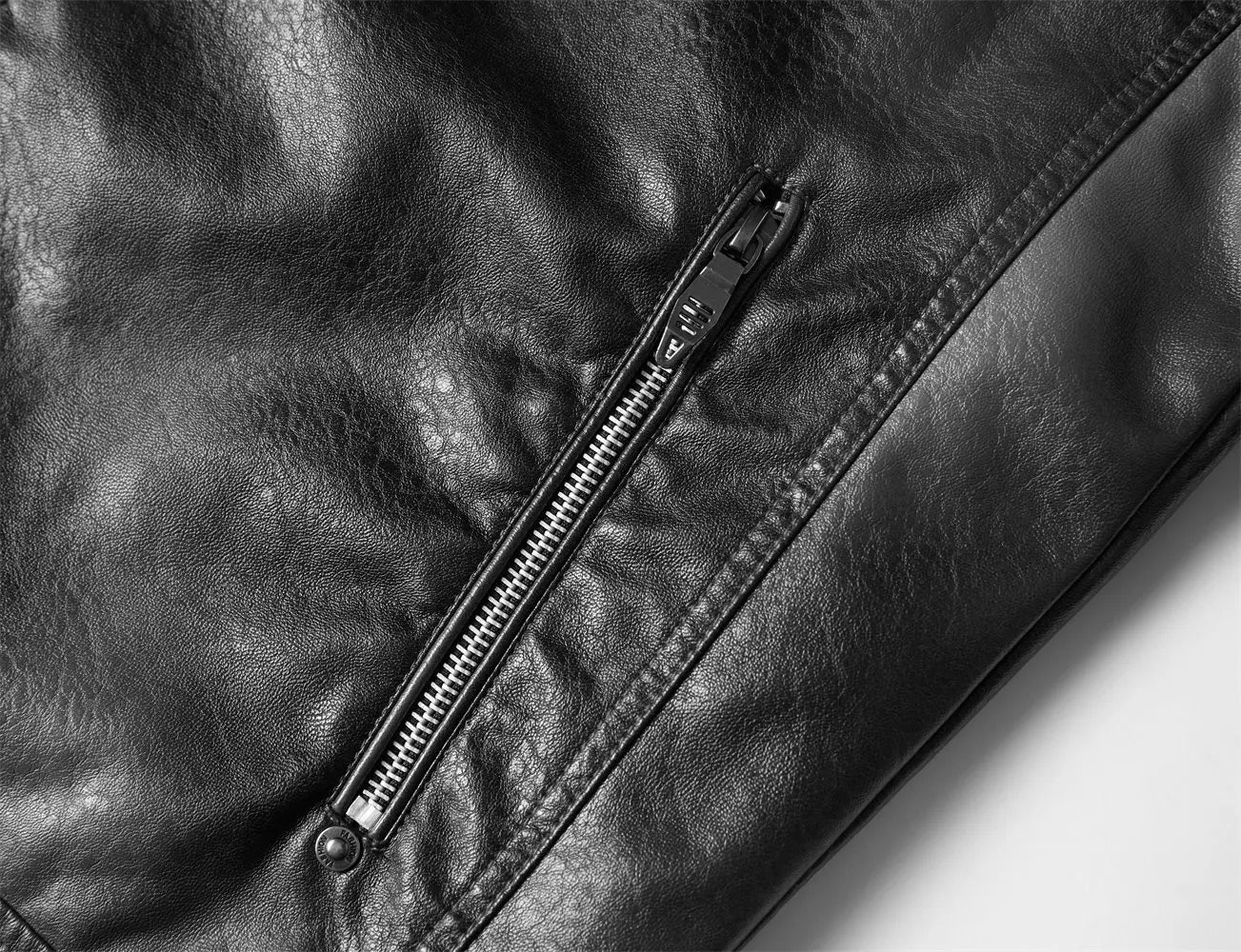 Tobias – Jachetă de Motocicletă Bărbați din Piele Roșu-Maro cu Patch-uri