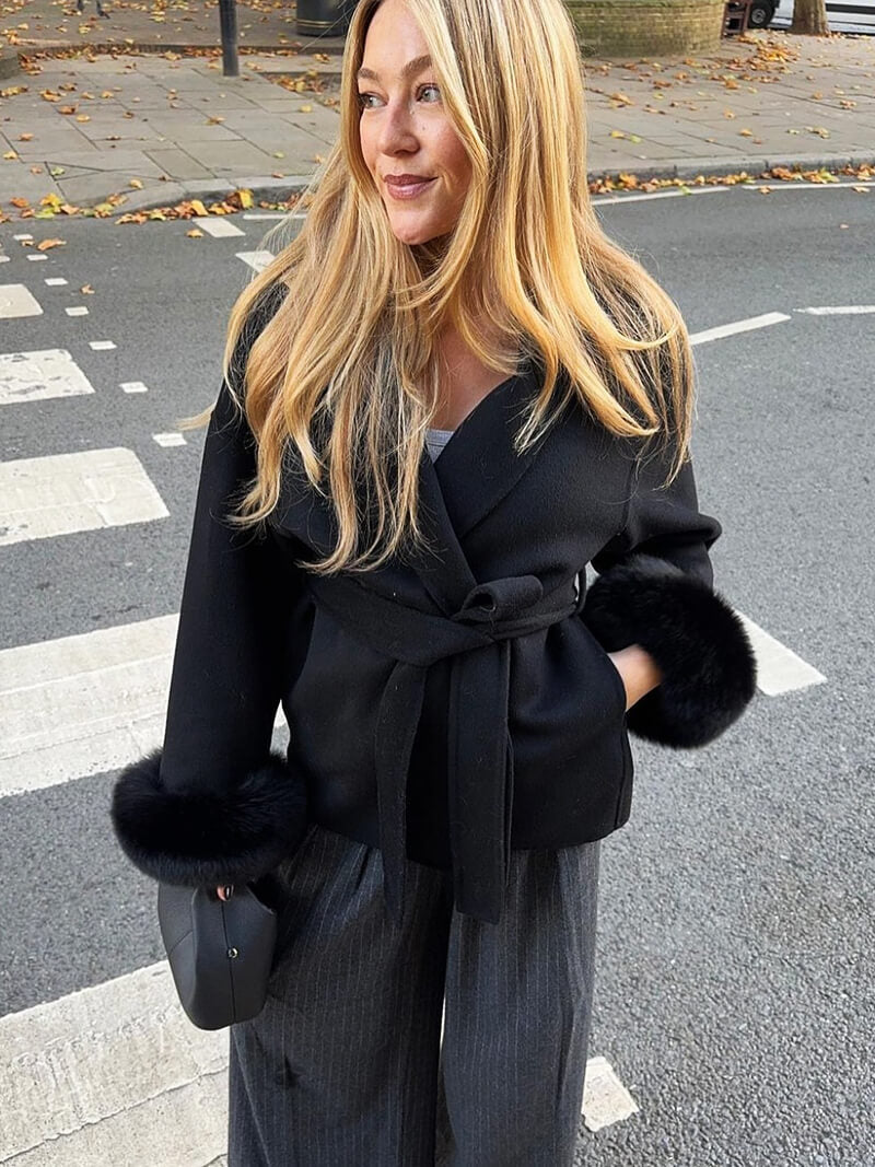 Grace – Palton de Damă Elegant din Blană Sintetică